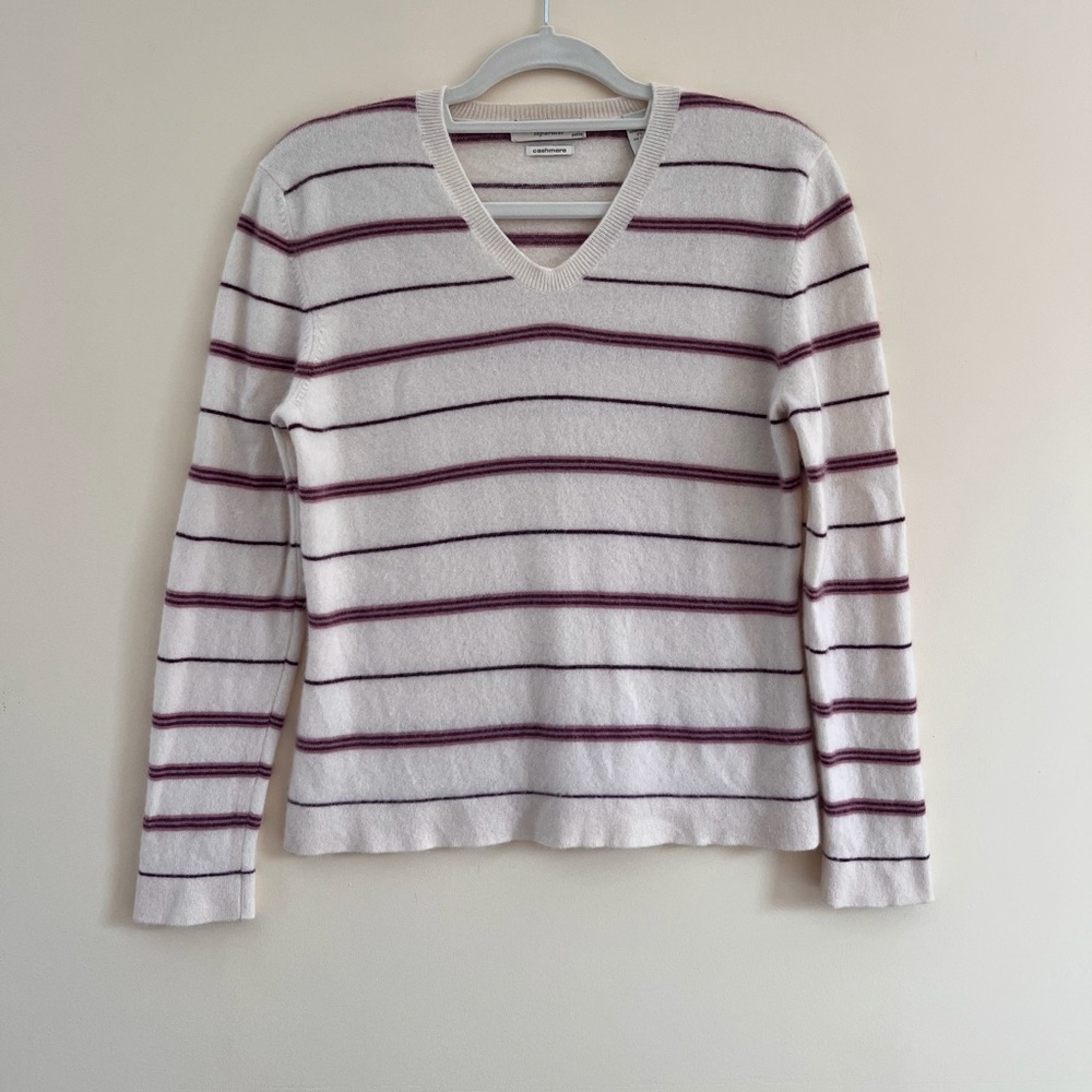 Valerie Stevens cashmere v-neck sweater